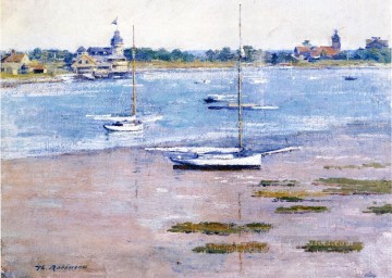 Low Tide boat Theodore Robinson Oil Paintings